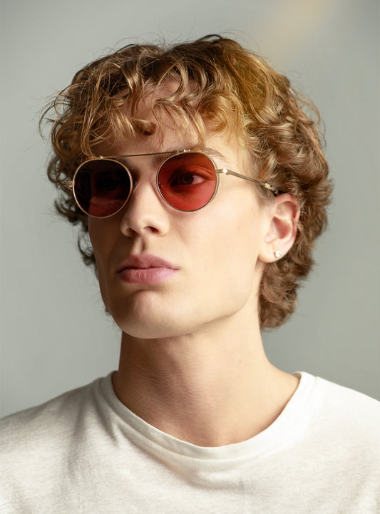 Omikron Gold with Pink Lenses