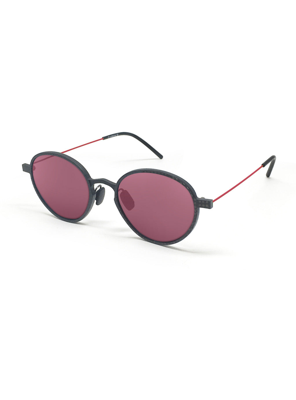 Carbon 12 with Pink Lenses (Red temples)