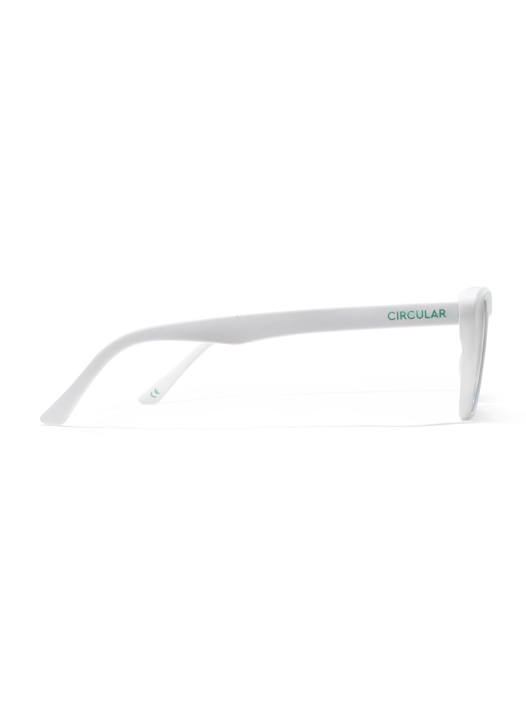 Refine White with Grey Mirrored Lenses